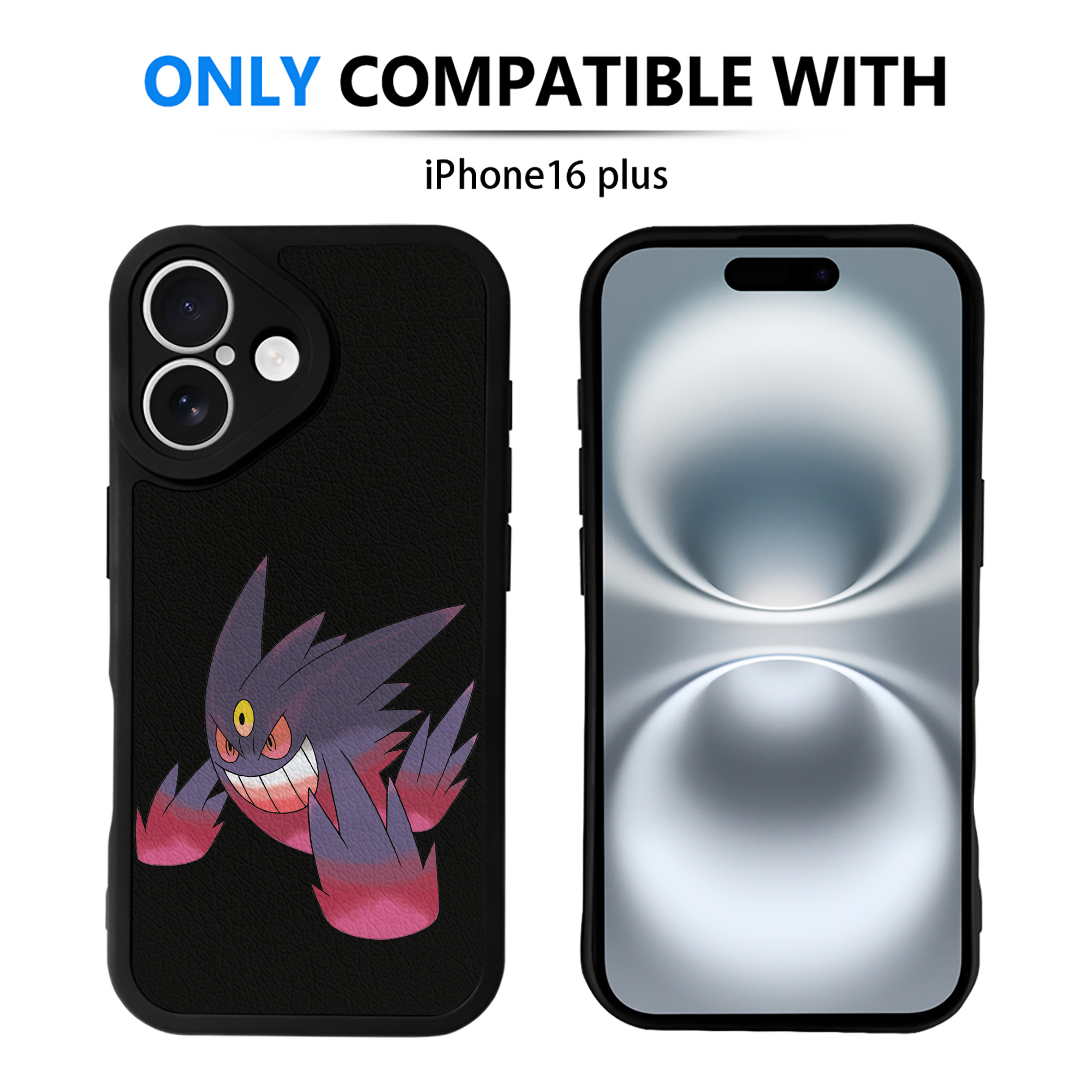 （画像用） ポケットモンスター Pokémon 【iPhone 16シリーズ対応】シリコンスマホケース（レザー調） 材質：シリコン